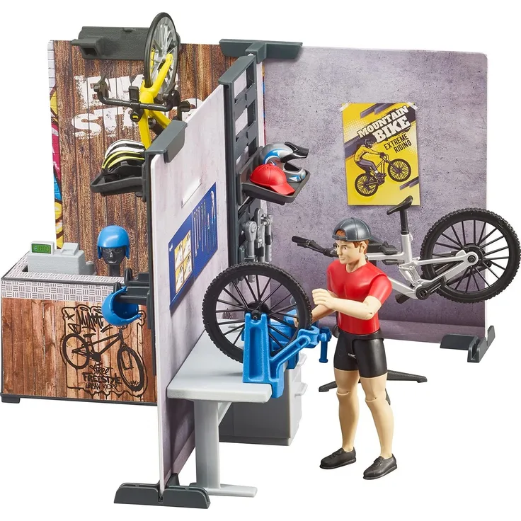 BRUDER bworld bicycle shop and workshop - 63120