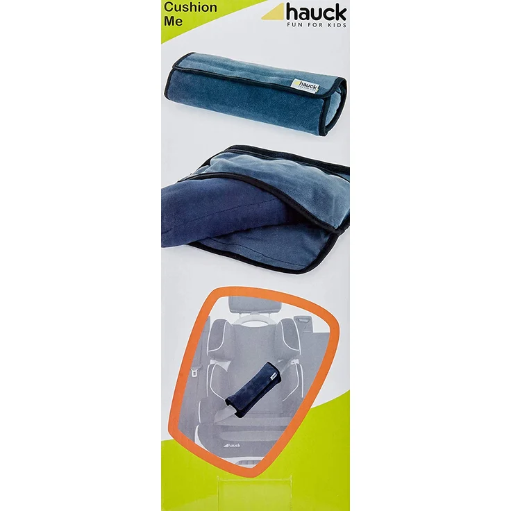 Hauck Cushion Me Gurtpolster für Kindersitze, Befestigung mit Klettverschluss, Herausnehmbare Polsterung, für Kinder und Erwachsene, grau, 28 x 10 x 7 cm – Bild 3
