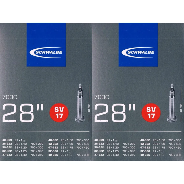 Schwalbe Schlauch SV17 28x1. 10-1. 75" (28-47/622-635) 28 Zoll SV 40mm – Bild 3