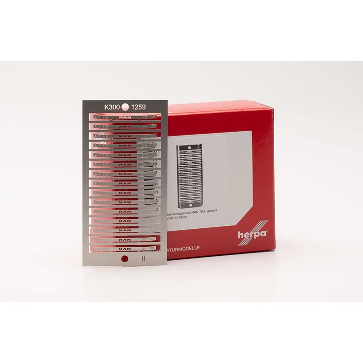 Herpa 055338 Zubehör Steinschlagschutz gelocht, MAN TGX, 15 Stück