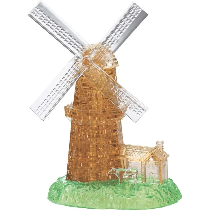 HCM Kinzel 59169 Crystal 59169-Windmühle, 3D-Puzzle