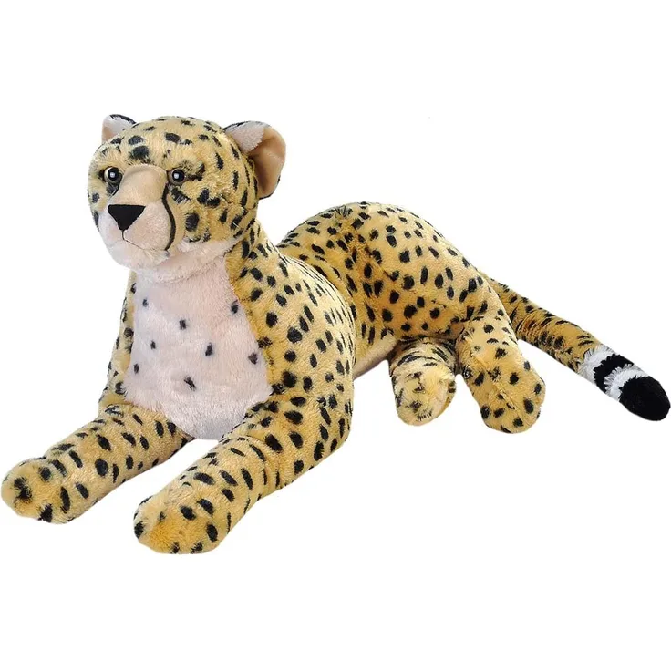 Wild Republic 19553 Jumbo Plüsch Gepard, großes Kuscheltier, Plüschtier, Cuddlekins, 76 cm