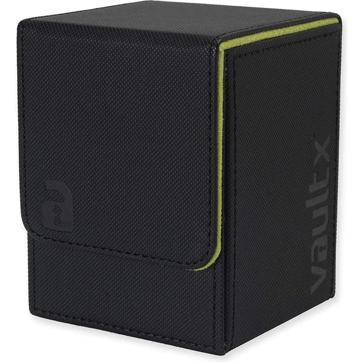 Vault X ® Premium eXo-Tec Sammelkarten Box für 100+ Karten - ohne PVC Karten Halter für Spielkarten zum Sammeln und Tauschen (Schwarz)