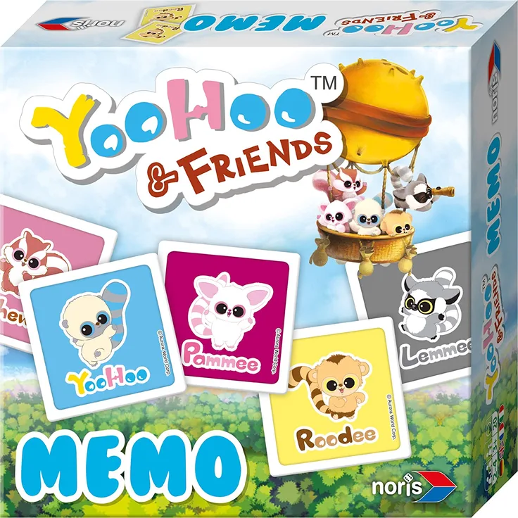 Noris 606011159 - Yoohoo & Friends - Memo, Kinderspiel