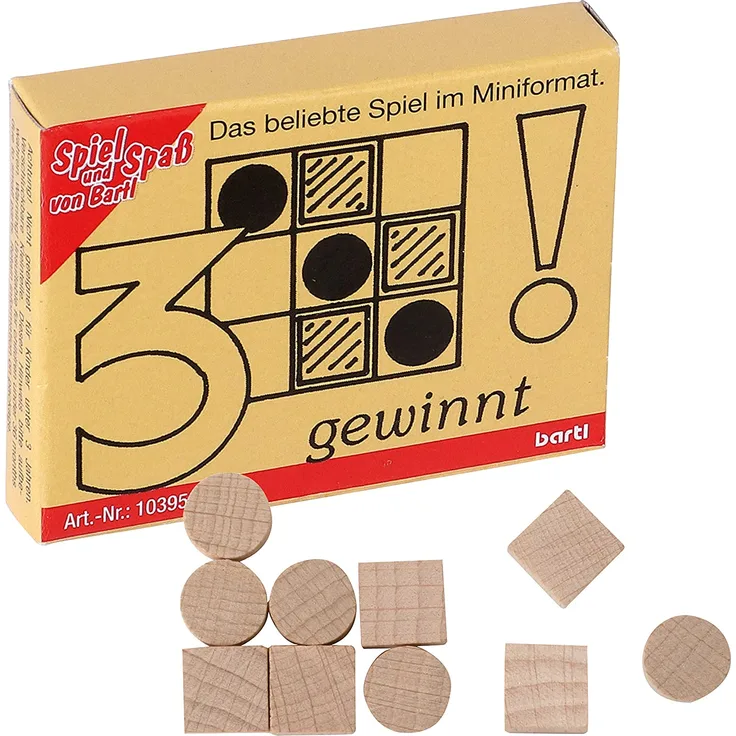 Bartl 103955 Mini-Spiel 3 gewinnt