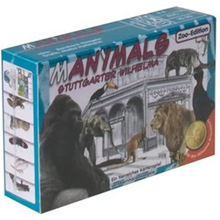 Adlung Spiele 46199 Manimals Tierpark Wilhelma Kartenspiel