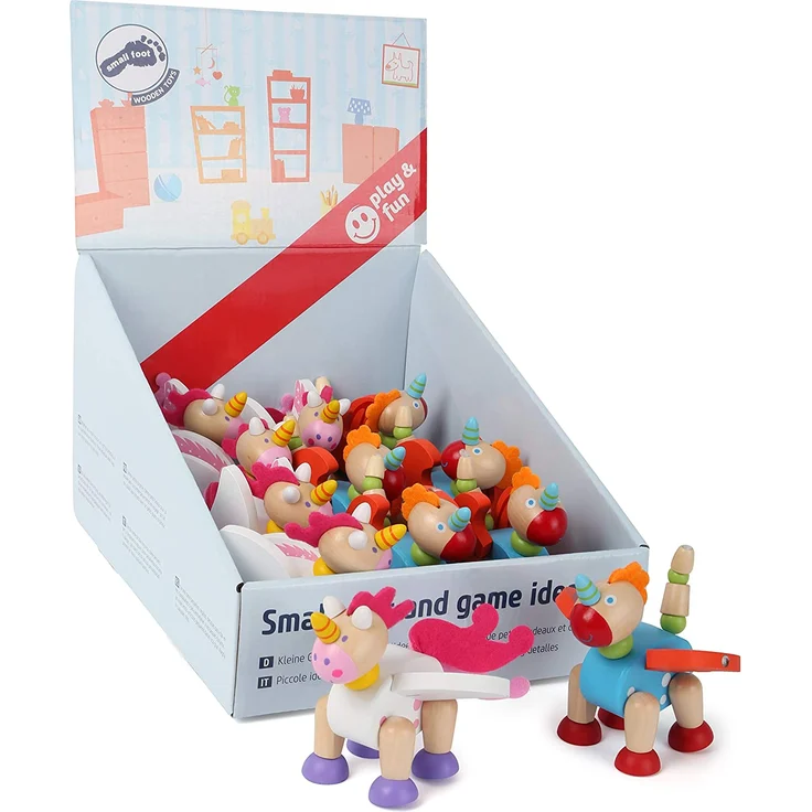 Small Foot 11037 Flexi-Figuren Luna Merlin aus Holz, FSC 100%-Zertifiziert Spielzeug, Mehrfarbig, 12 tlg. – Bild 1