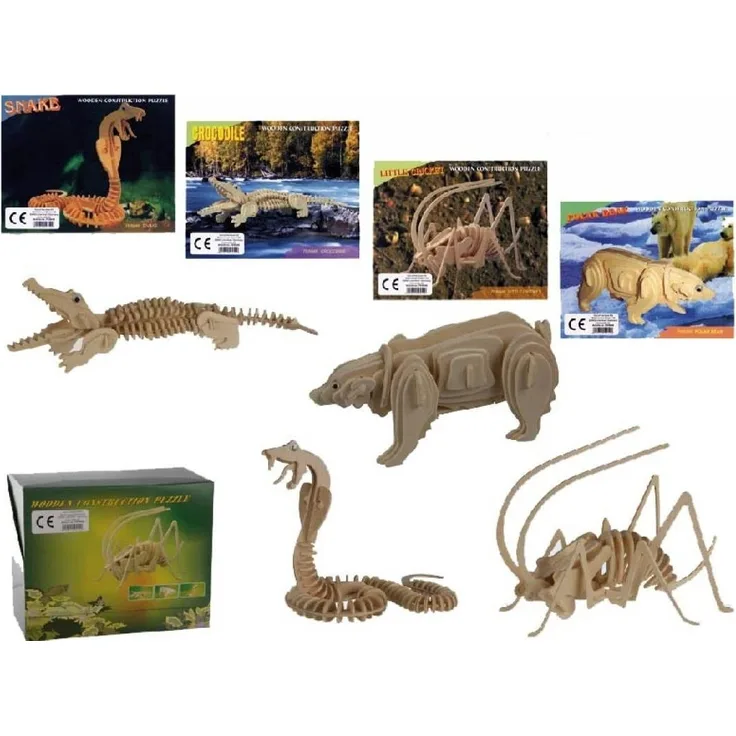 Bartl 101917 - Holzpuzzle 'Wildtiere', zufällige Auswahl