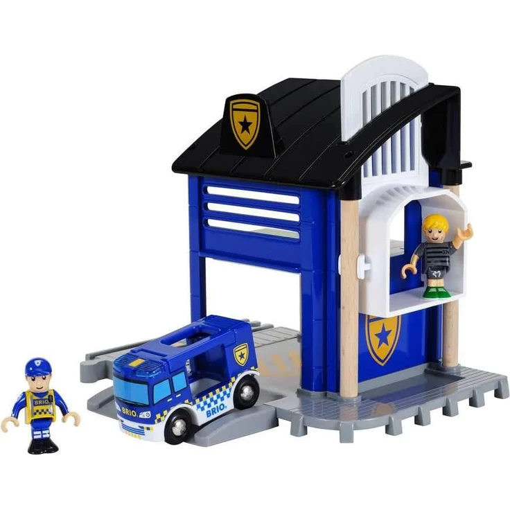 BRIO Bahn 33813 - Polizeistation mit Einsatzfahrzeug - Preisvergleich – Bild 2