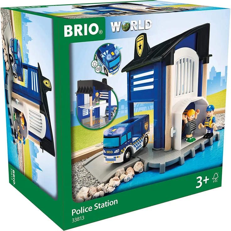 BRIO Bahn 33813 - Polizeistation mit Einsatzfahrzeug - Preisvergleich – Bild 4