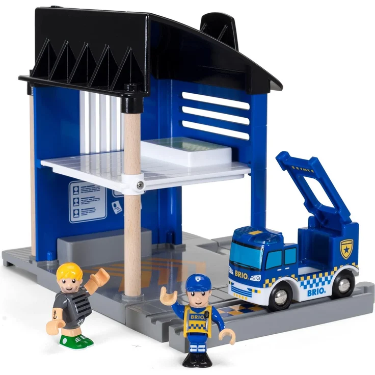BRIO Bahn 33813 - Polizeistation mit Einsatzfahrzeug - Preisvergleich – Bild 3