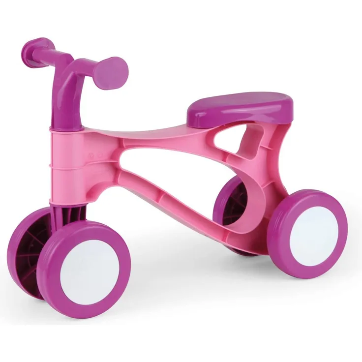 Lena 7166 Lauflernroller My First Scooter, Laufrad, Sitzroller mit Stahlachsen, Lauflernrad zum Balance und Laufen trainieren, Lauflernhilfe Roller für Kleinkinder ab 18 Monate, pink/rosa