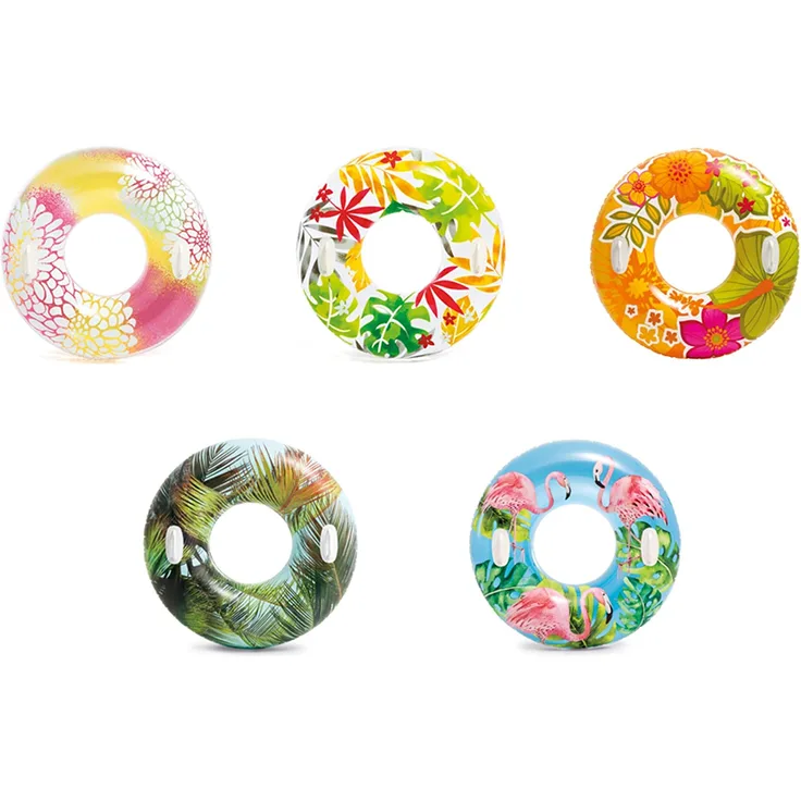 Intex Transparent Tube - Aufblasbarer Schwimmring - Ø 97 cm - Farblich Sortiert