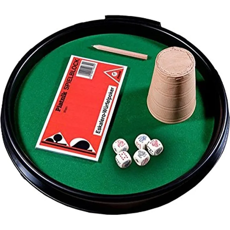 Piatnik 2967 - Würfeltablett Pokerwürfel