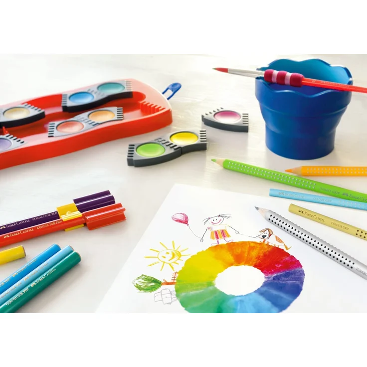 Faber-Castell Deckfarbkasten Connector 12 Farben (Farbe wählen: rot) – Bild 14
