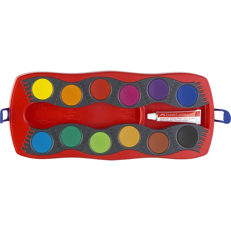 Faber-Castell Deckfarbkasten Connector 12 Farben (Farbe wählen: rot) – Bild 16