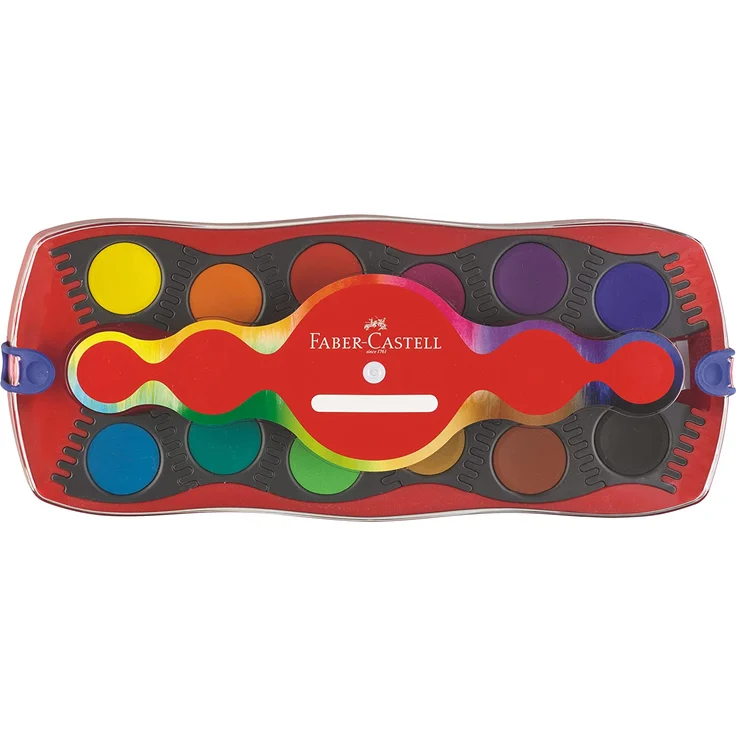 Faber-Castell Deckfarbkasten Connector 12 Farben (Farbe wählen: rot) – Bild 15