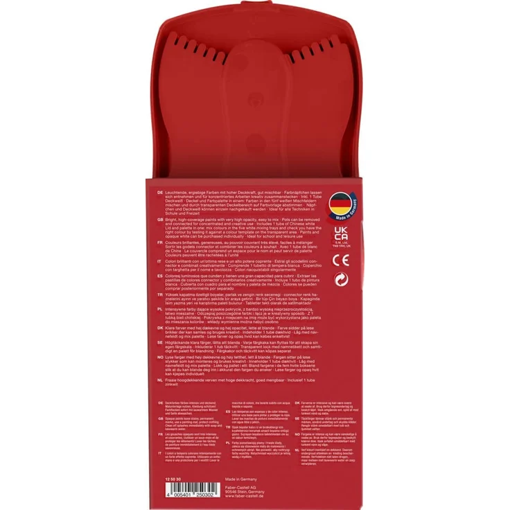Faber-Castell Deckfarbkasten Connector 12 Farben (Farbe wählen: rot) – Bild 19