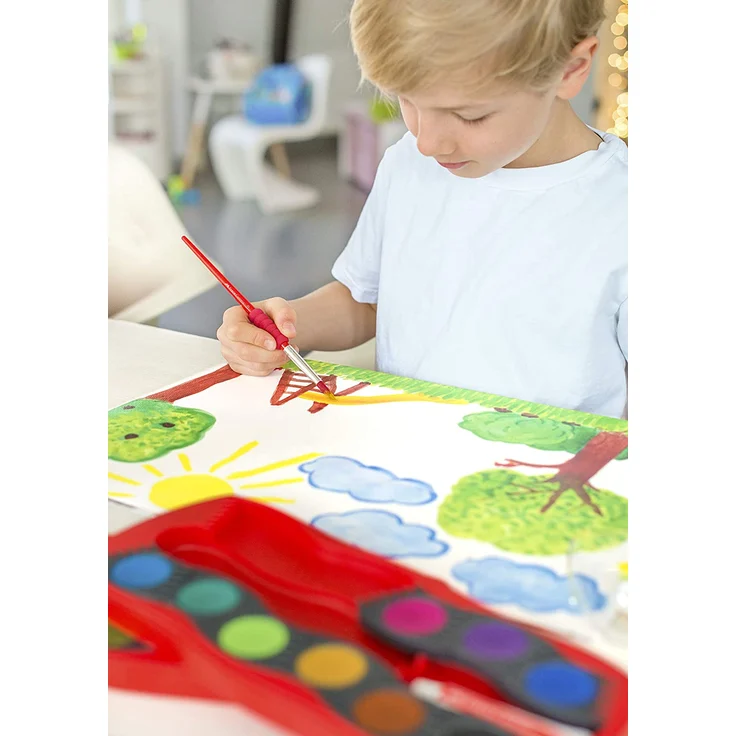 Faber-Castell Deckfarbkasten Connector 12 Farben (Farbe wählen: rot) – Bild 10