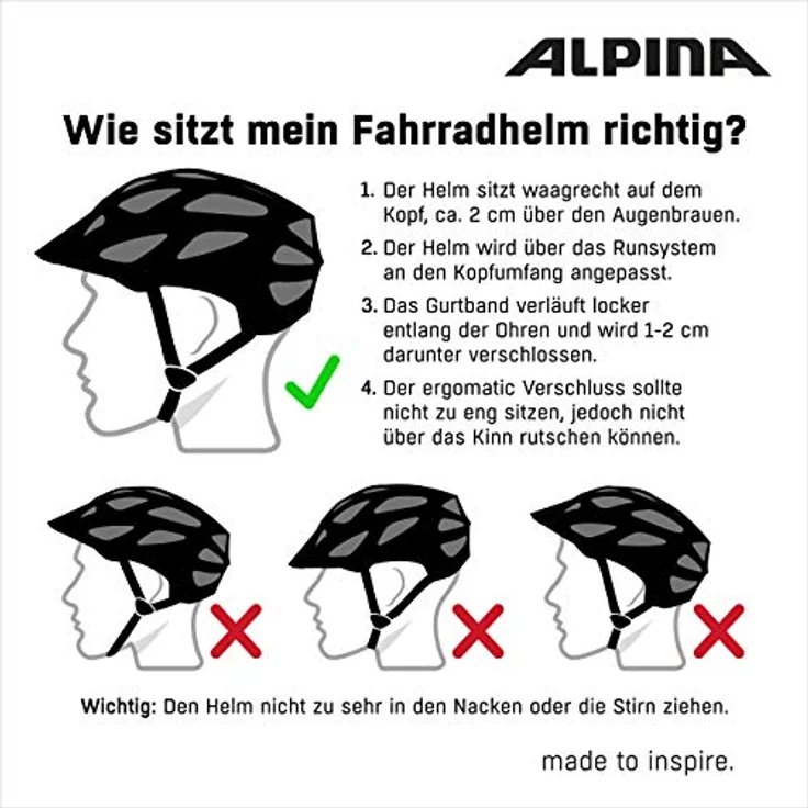 Alpina Helm Plose Mips white matt Gr. 57-61 cm – Bild 6