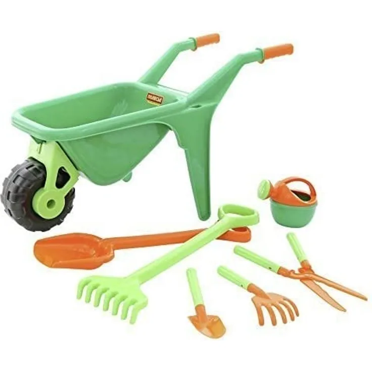 Polesie Gartenset mit Schubkarre 7-TLG., (Set 456)