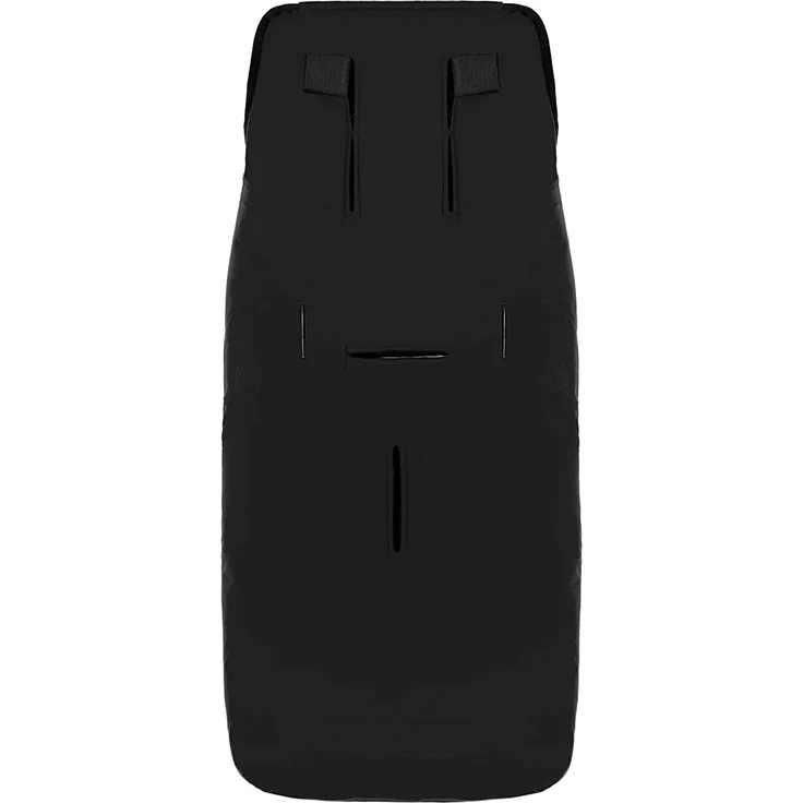 Lammfell Kinderwagen-Fußsack CORTINA von WERNER CHRIST BABY – Thermo Winterfußsack mit herausnehmbarem, echtem Fell, als Einlage für Buggy verwendbar (2-in-1) in schwarz – Bild 2