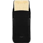 Lammfell Kinderwagen-Fußsack CORTINA von WERNER CHRIST BABY – Thermo Winterfußsack mit herausnehmbarem, echtem Fell, als Einlage für Buggy verwendbar (2-in-1) in schwarz