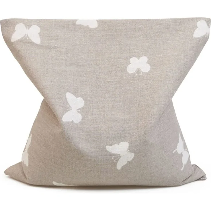 GRÜNSPECHT Rapssamen-Kissen 19x19cm, Wärmekissen für Nacken, Bauch & Rücken, Bezug aus 100% Baumwolle, für Mikrowelle & Backofen, Schmetterlinge braun (107-V1) – Bild 1