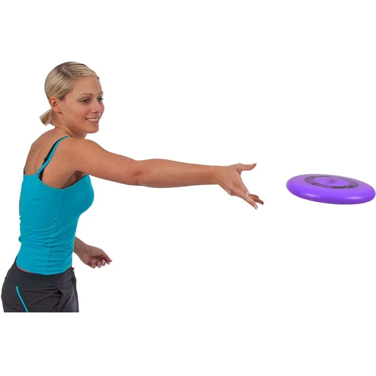 VOLLEY Schaumstoff Frisbee Wurfscheibe ELE'Soft Saucer unbeschichtet, 25 cm, Lila – Bild 2