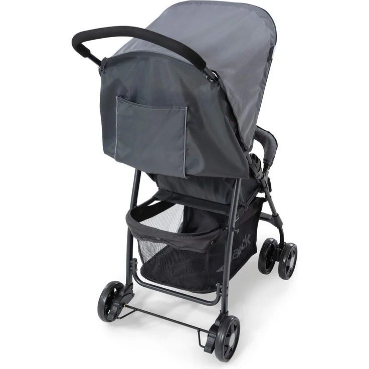Hauck Buggy Sport, Ultra Leicht - nur 5,9 kg, Klein Zusammenklappbar, Reisebuggy mit Liegefunktion, Sonnenverdeck, Großer Korb, Melange Grau – Bild 10