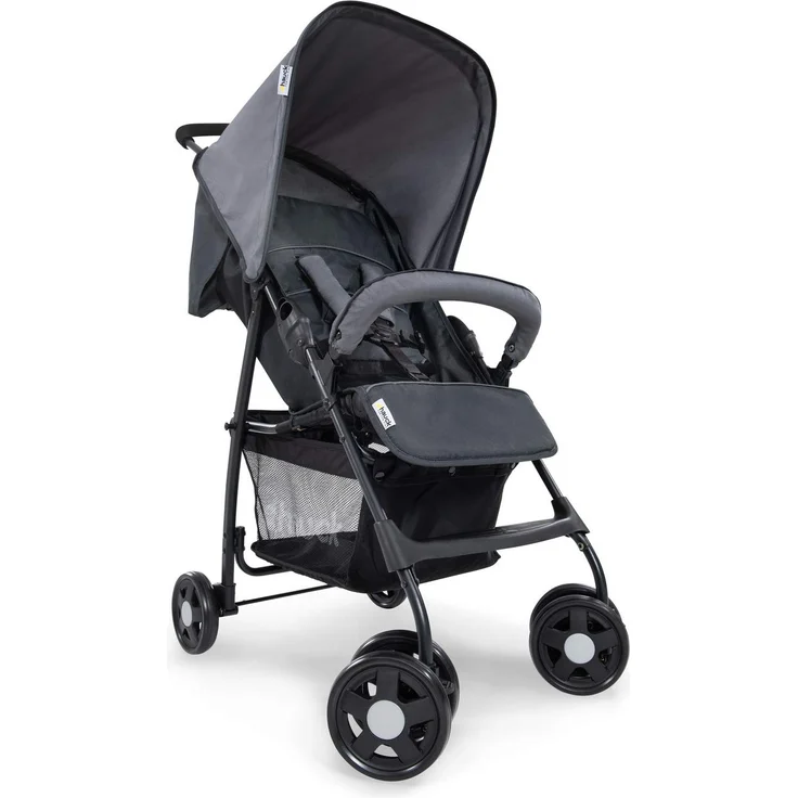 Hauck Buggy Sport, Ultra Leicht - nur 5,9 kg, Klein Zusammenklappbar, Reisebuggy mit Liegefunktion, Sonnenverdeck, Großer Korb, Melange Grau – Bild 8