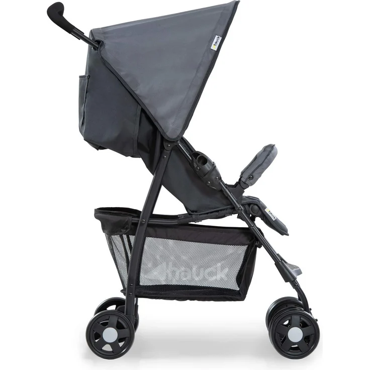 Hauck Buggy Sport, Ultra Leicht - nur 5,9 kg, Klein Zusammenklappbar, Reisebuggy mit Liegefunktion, Sonnenverdeck, Großer Korb, Melange Grau – Bild 11