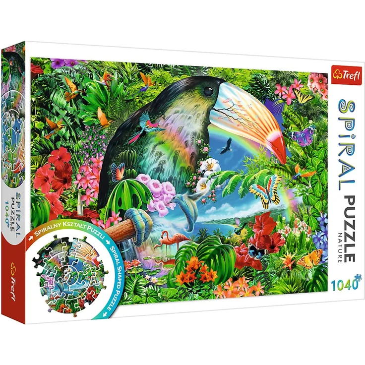 Trefl Spiral Puzzle 1040 Teile Tropische Tiere