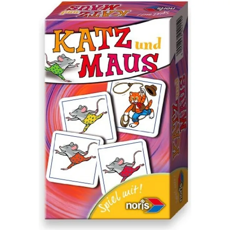 Noris 606094215 - Katz und Maus, Reise- und Mitbringspiel