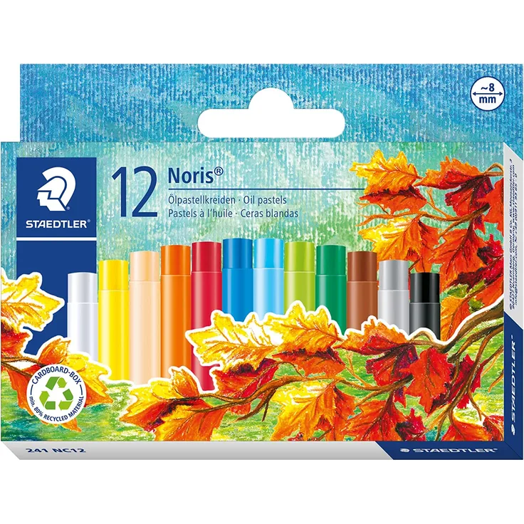 STAEDTLER 241 NC12 Ölpastellkreide Noris Club, 12 Stück im Etui