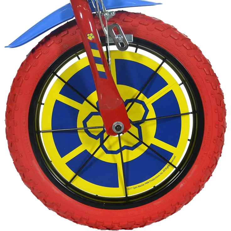 Dino Paw Patrol Jungenfahrrad , 12 Zoll, 21 cm, Felgenbremse, Rot – Bild 4