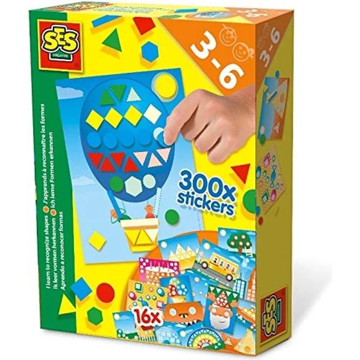 SES Creative 0643307 lerne Farben und Formen Lernspielzeug, Mehrfarbig – Bild 2