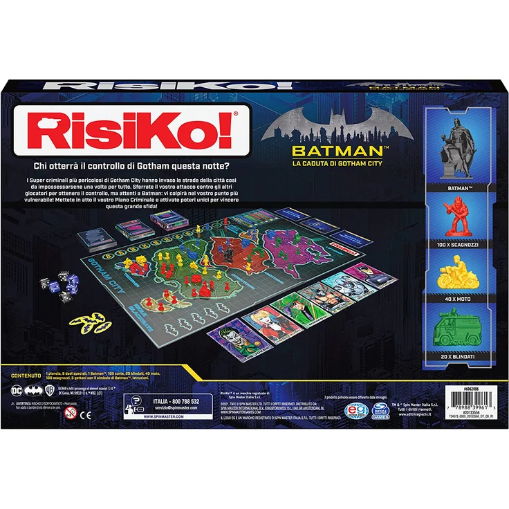 Spin Master - Editrice Giochi, Risiko! Batman DC, Strategiespiel, Brettspiel, ab 10 Jahren, 6062086 – Bild 5