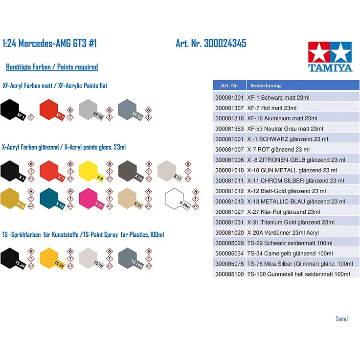 Tamiya Mercedes-AMG GT3 1:24 (300024345) – Bild 6