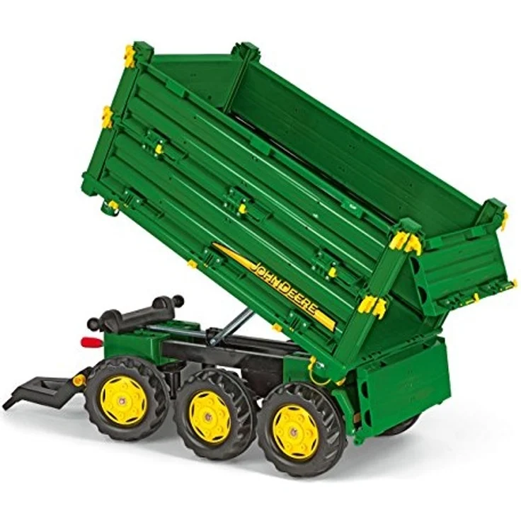 Rolly Toys rollyMulti Trailer John Deere Kipper (Dreiseitenkipper mit Gewindekurbel, Heckkupplung) 125043 – Bild 3