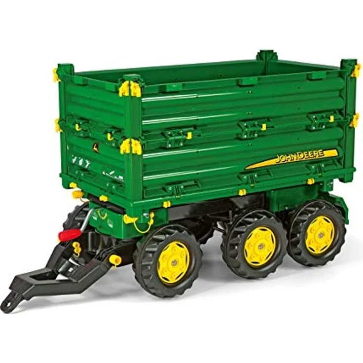 Rolly Toys rollyMulti Trailer John Deere Kipper (Dreiseitenkipper mit Gewindekurbel, Heckkupplung) 125043 – Bild 1