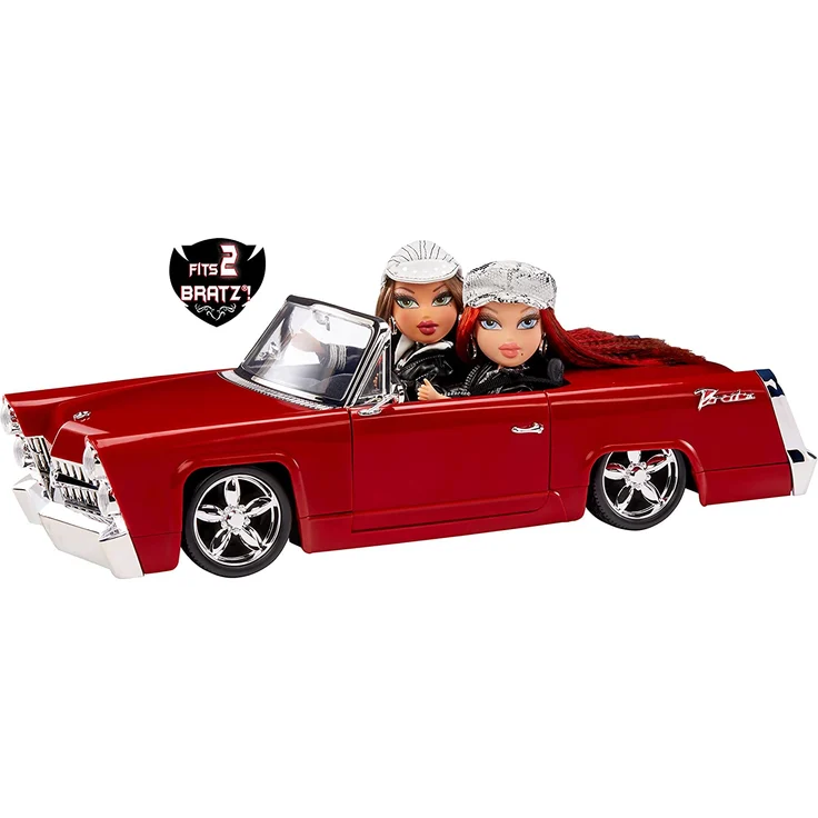 Bratz 577829EUC Rock Angelz 20 Yearz Special Edition Cruiser-Cabrio mit funktionierenden Türen, Kofferraum, Lichtern, Sicherheitsgurten und Lenkrad-Für 2 Modepuppen-Für Kinder ab 7 Jahren – Bild 2