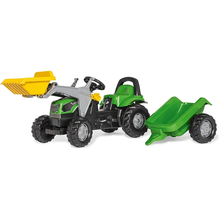Rolly Toys rollyKid Deutz-Fahr 5115 G TB Trettraktor mit Anhänger (für Kinder von 2,5 bis 5 Jahren, Heckkupplung) 023196 - Preisvergleich – Bild 2