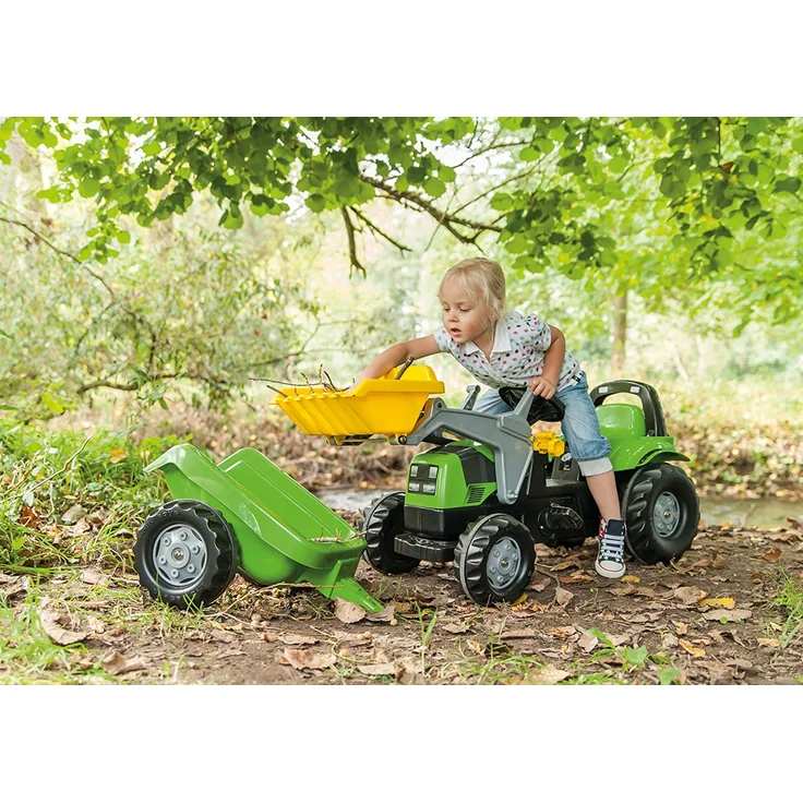 Rolly Toys rollyKid Deutz-Fahr 5115 G TB Trettraktor mit Anhänger (für Kinder von 2,5 bis 5 Jahren, Heckkupplung) 023196 - Preisvergleich – Bild 3