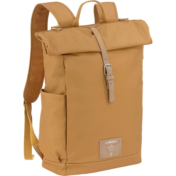 Laessig Rolltop Wickelrucksack Curry Braun 1 – Bild 3