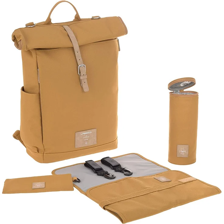 Laessig Rolltop Wickelrucksack Curry Braun 1 – Bild 1
