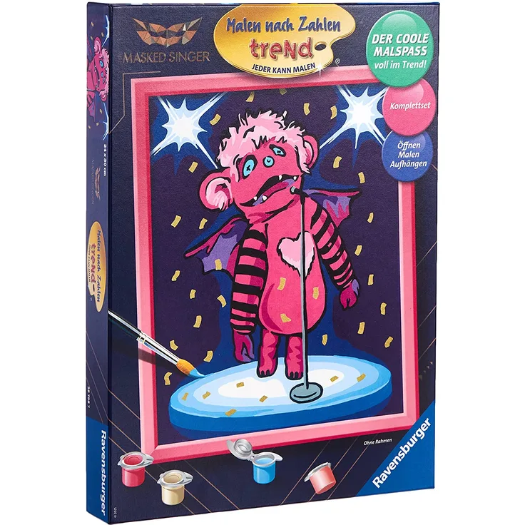 Ravensburger Malen nach Zahlen Malset Trend Monsterchen
