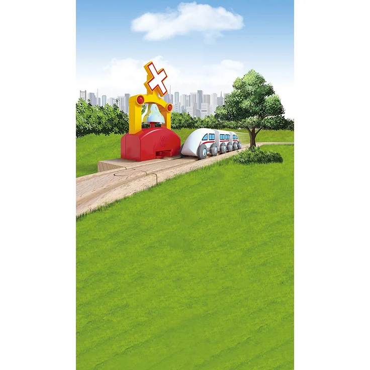 Hape E3706 Railway Spielzeug-Automatisches Eisenbahn-Glockensignal – Bild 4