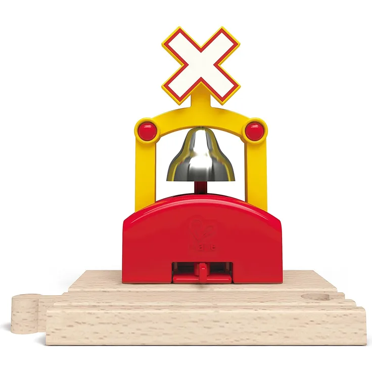 Hape E3706 Railway Spielzeug-Automatisches Eisenbahn-Glockensignal