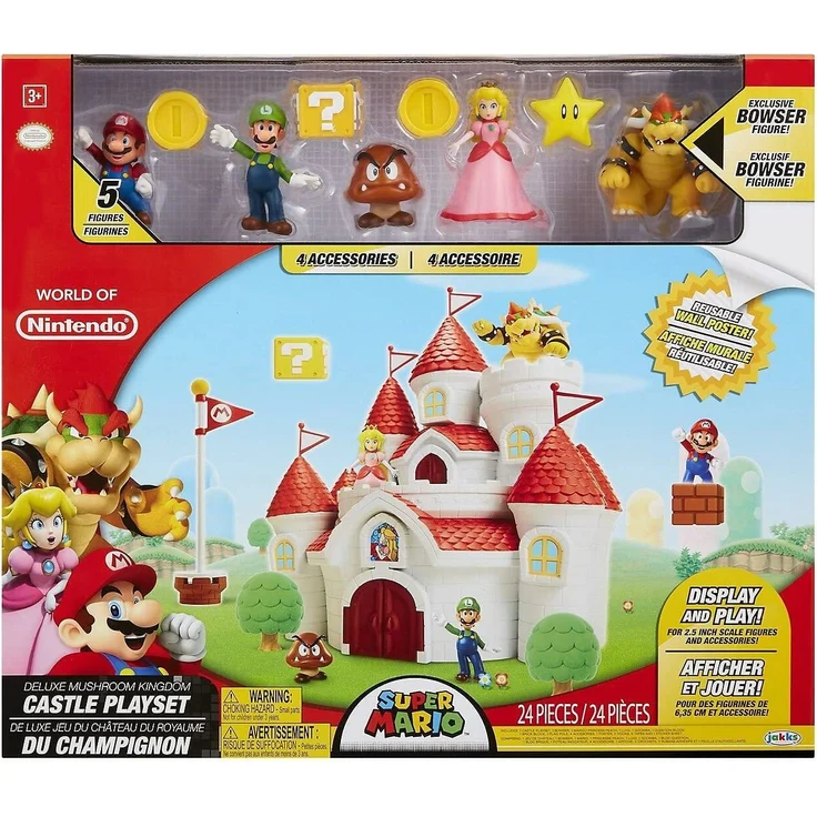 Jakks Super Mario 2. 5 Inch Deluxe Mushroom Kingdom Playset - Preisvergleich – Bild 3